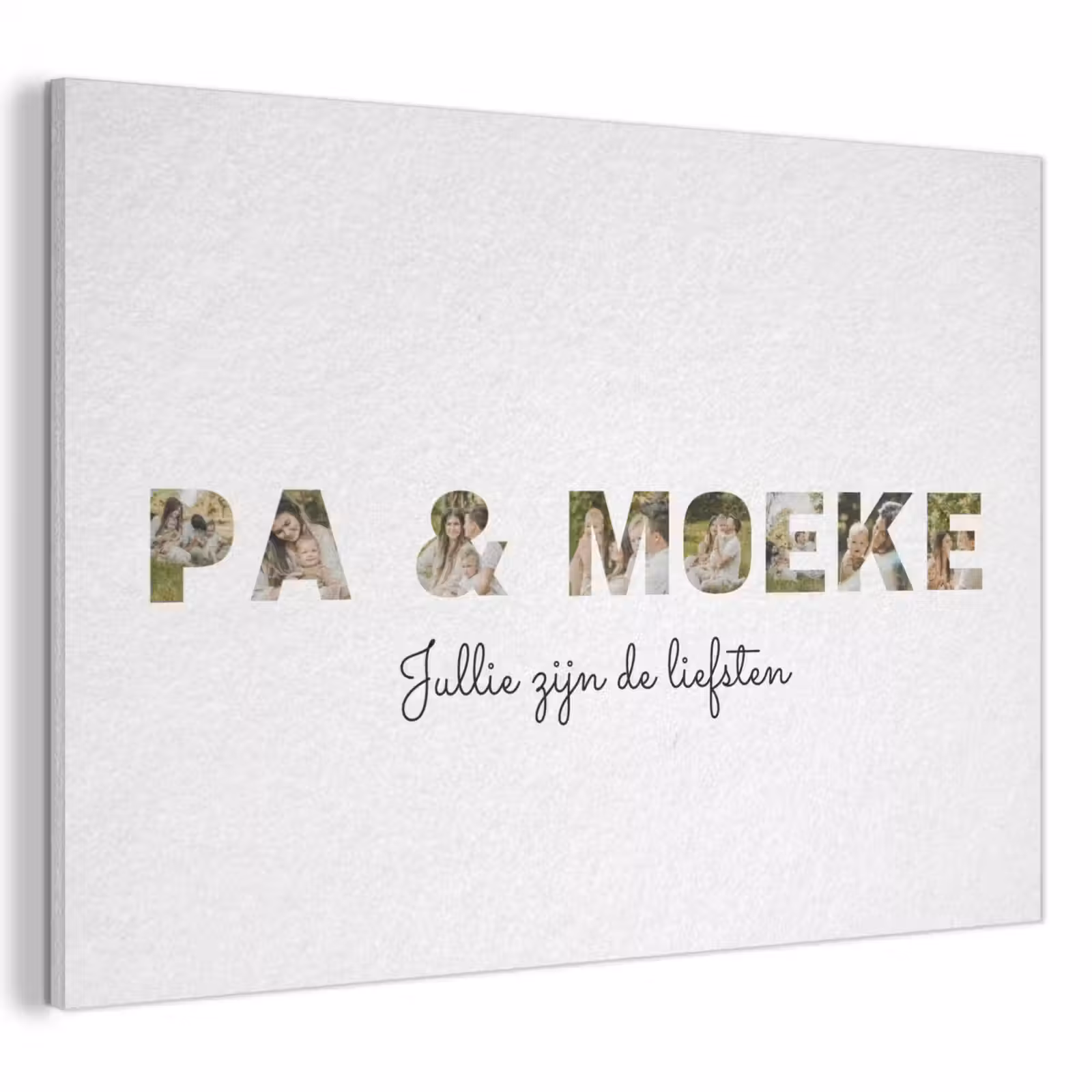 Akoestisch schilderij - Pa & Moeke - Lettercollage — 1