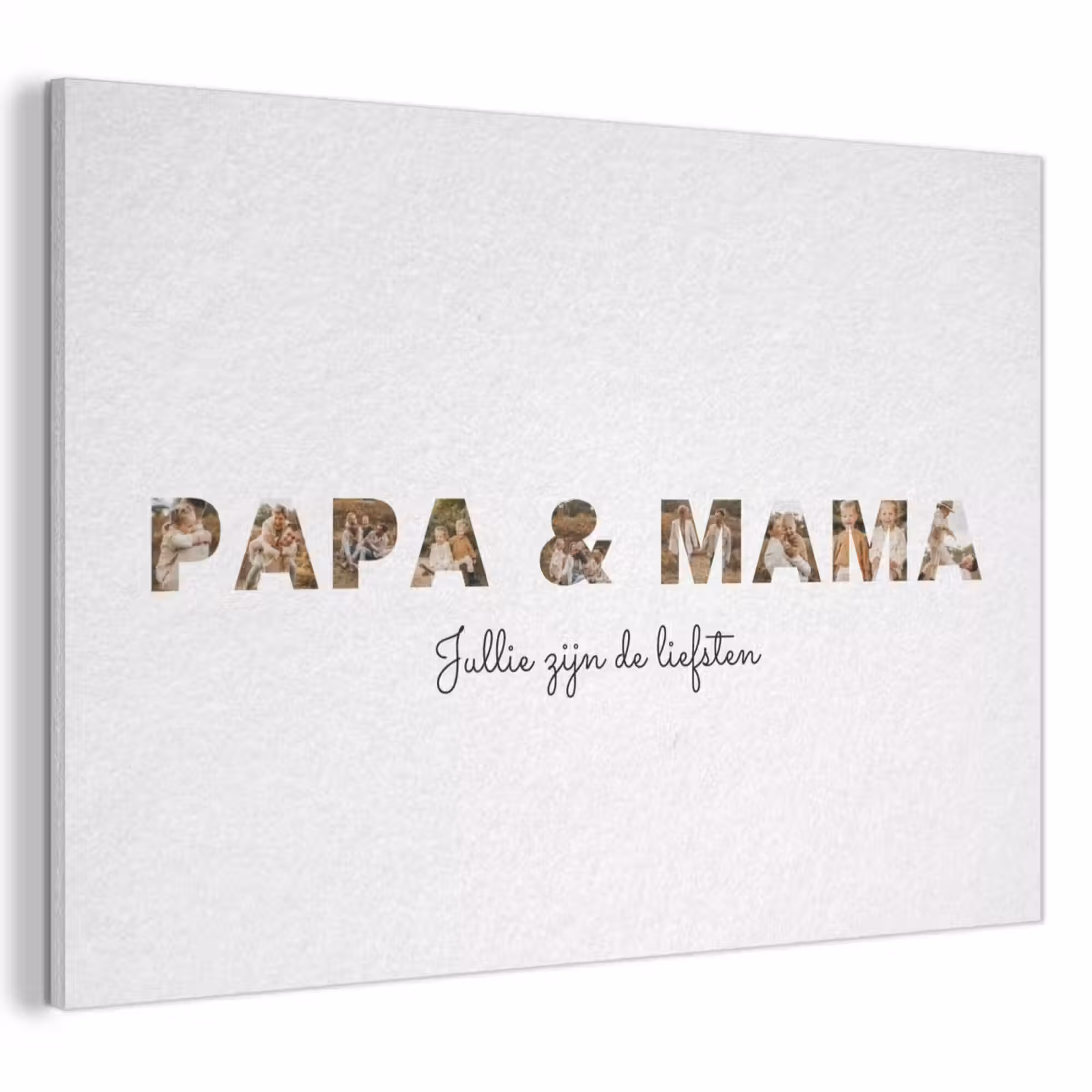 Akoestisch schilderij - Papa & Mama - Lettercollage — 1
