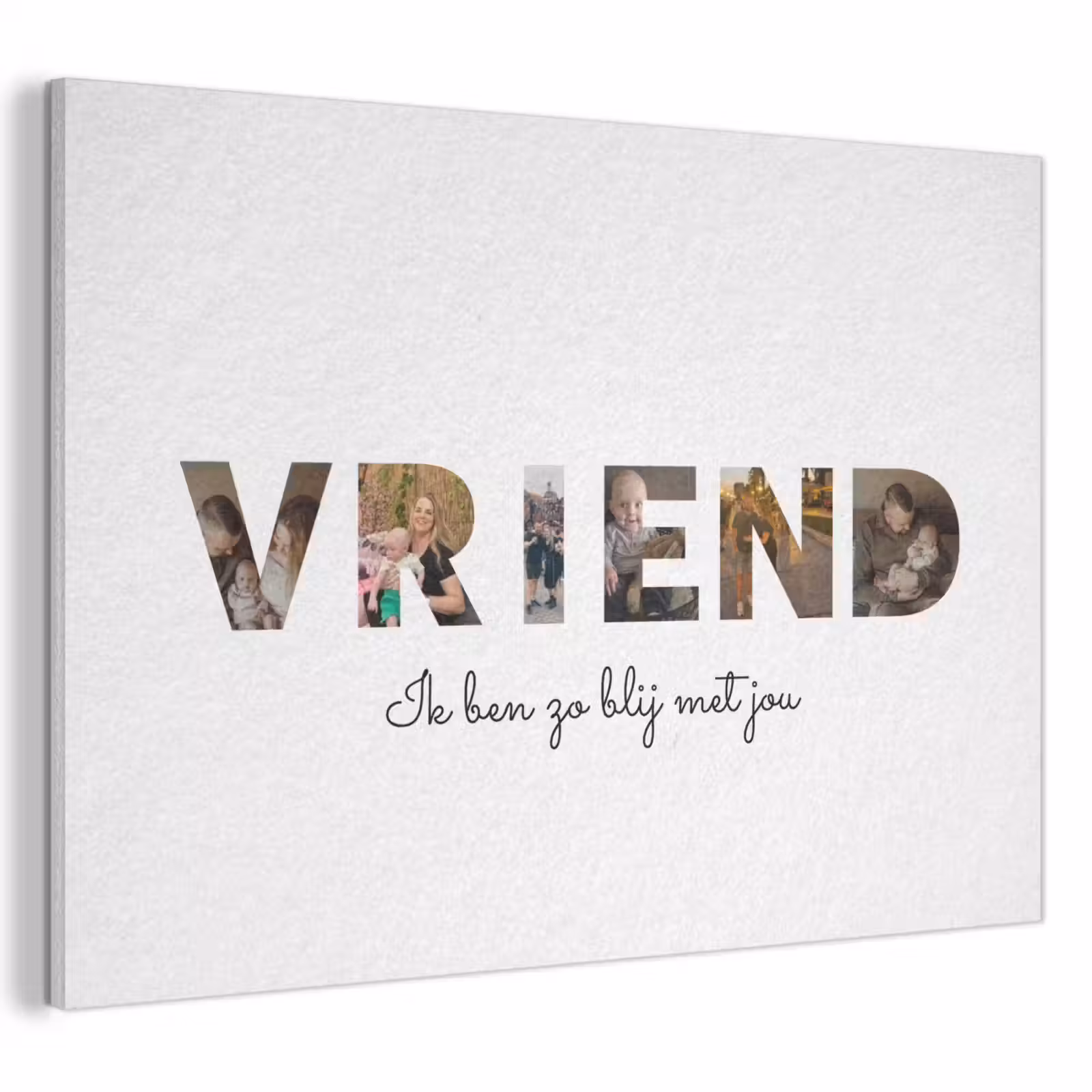 Akoestisch schilderij - Vriend - Lettercollage — 1