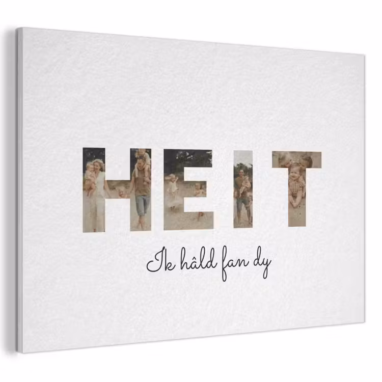 Akoestisch schilderij - Heit - Lettercollage — 1