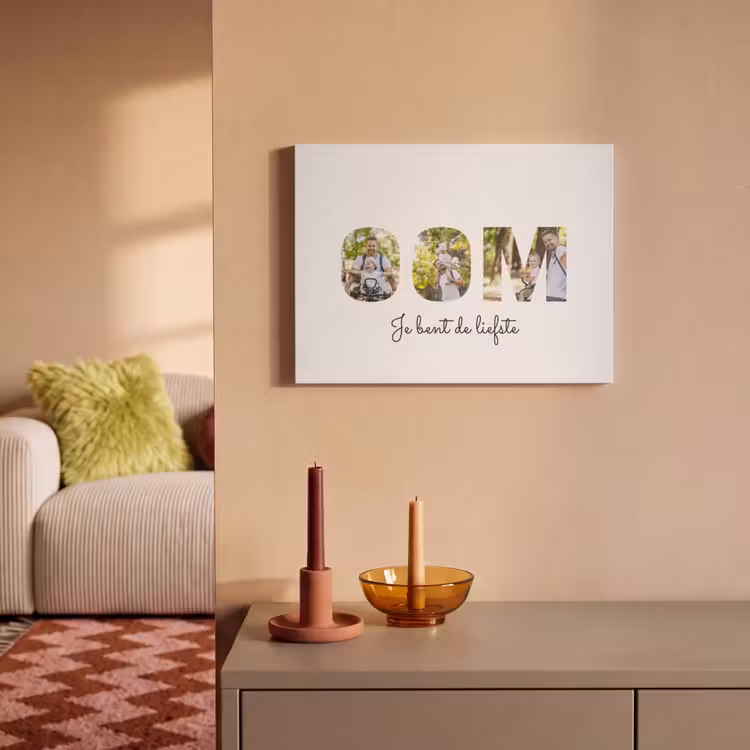 Akoestisch schilderij - Oom - Lettercollage — 2