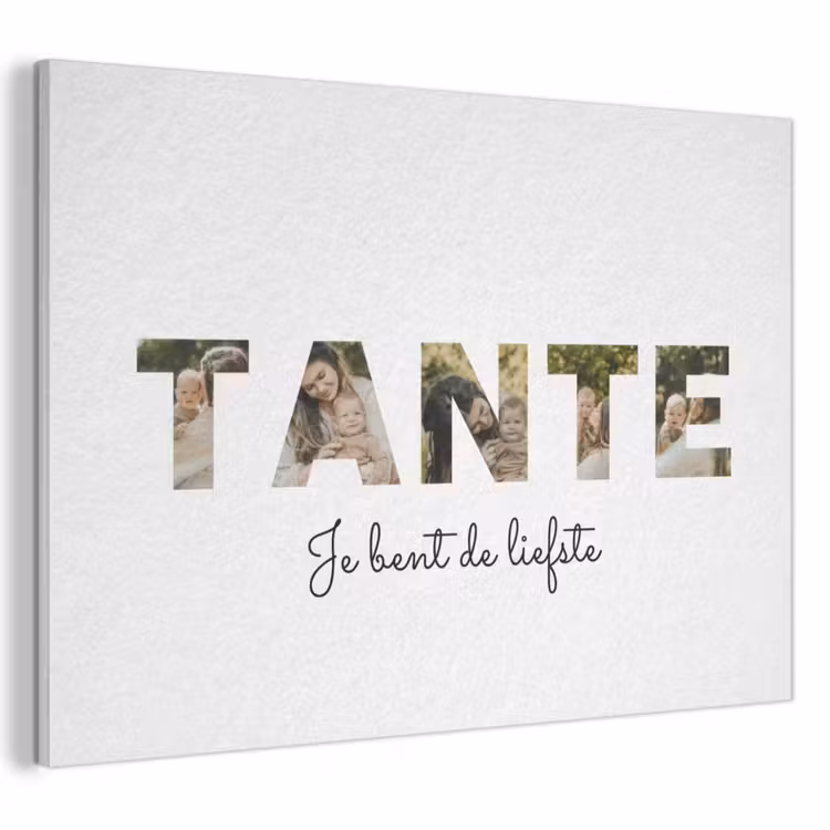 Akoestisch schilderij - Tante - Lettercollage — 1