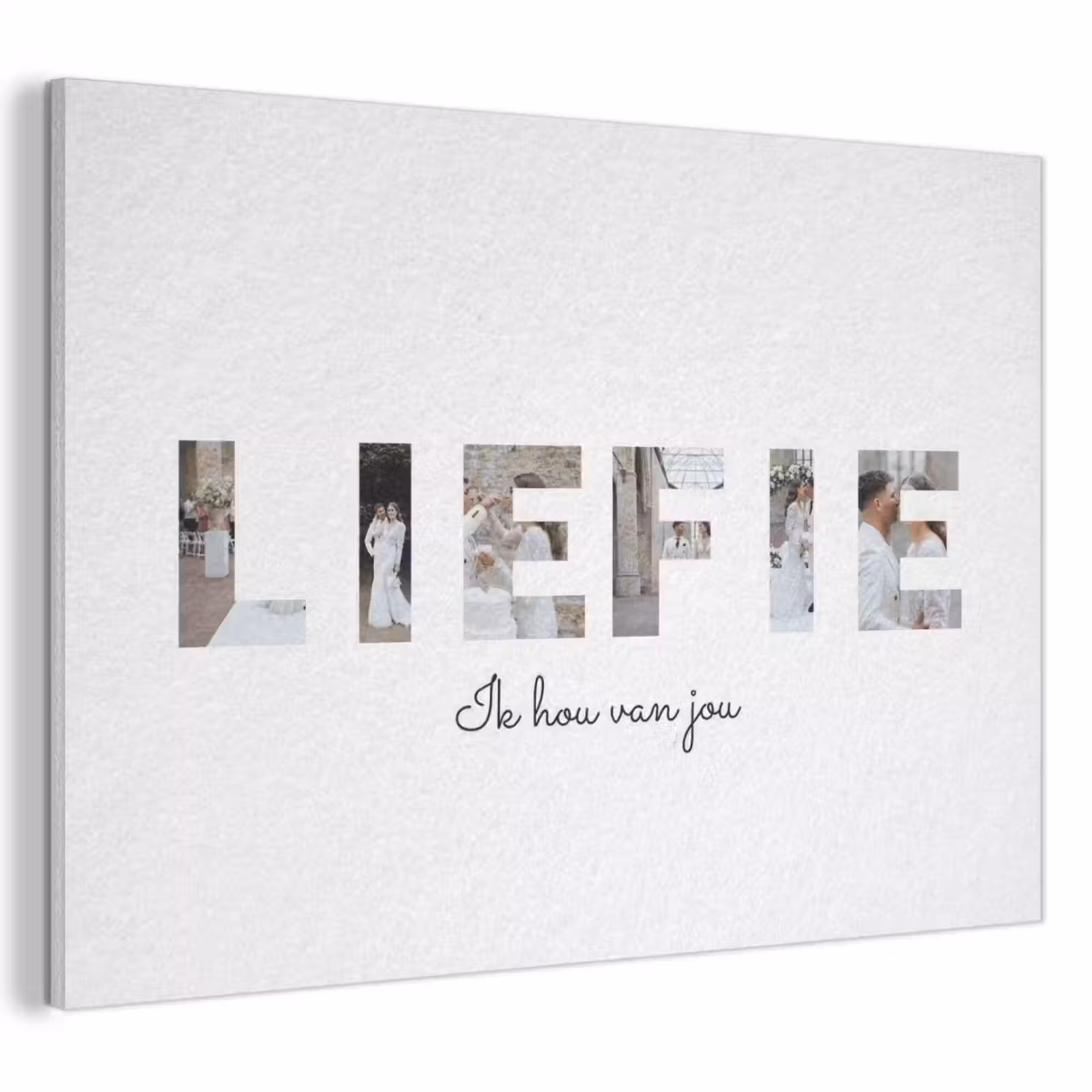 Akoestisch schilderij - Liefie - Lettercollage — 1