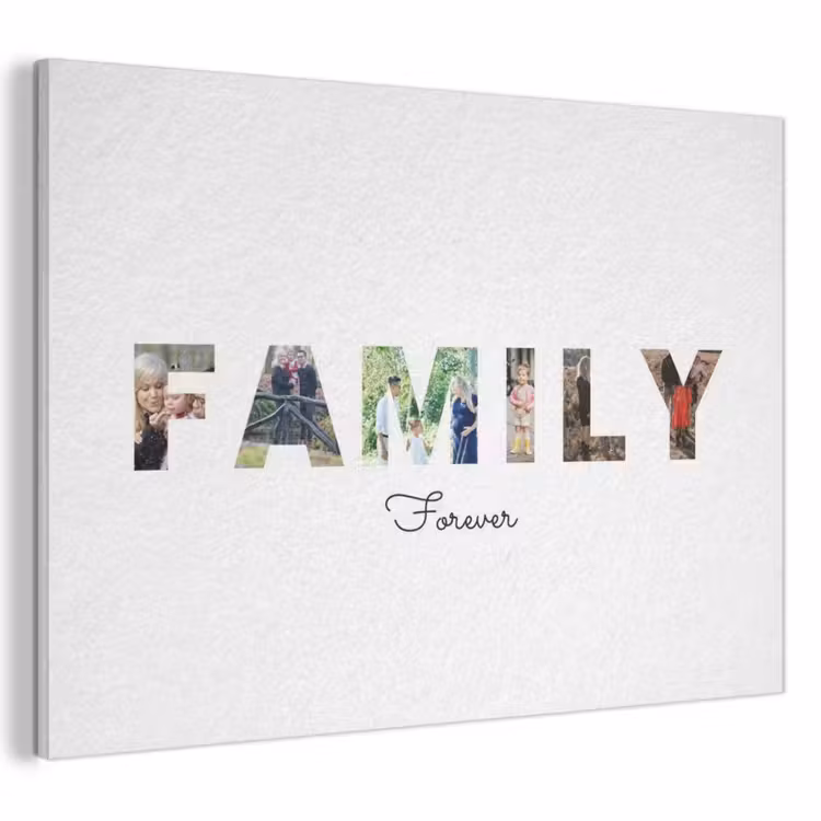 Akoestisch schilderij - Family - Lettercollage — 1