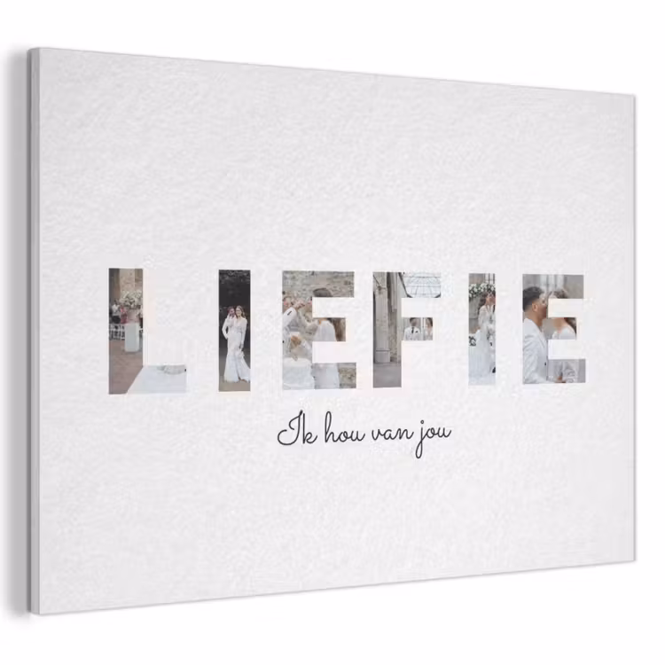 Akoestisch schilderij - Liefie - Lettercollage — 1
