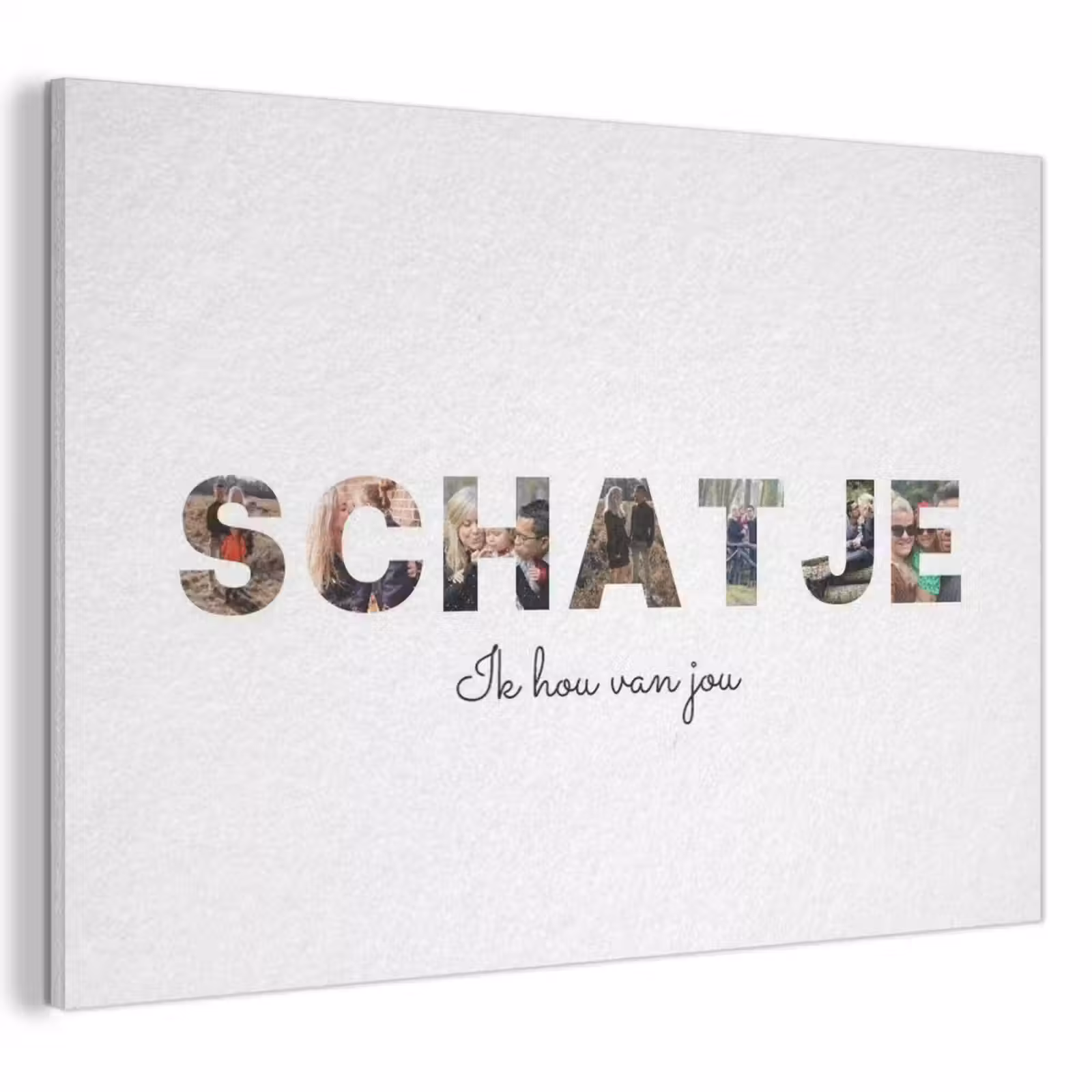 Akoestisch schilderij - Schatje - Lettercollage — 1