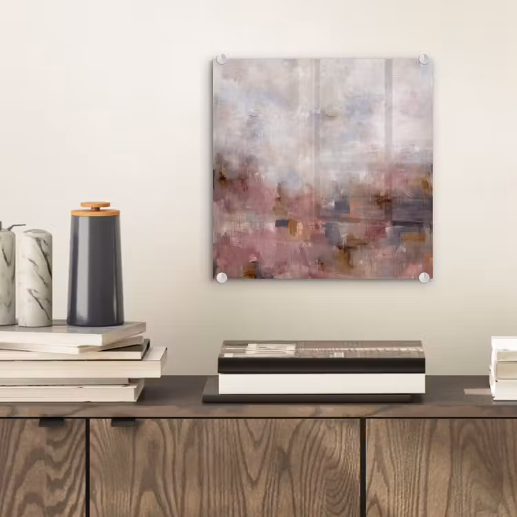 Glas schilderij - Abstract - Vloeiend - Kunst - Modern - Beige — 2