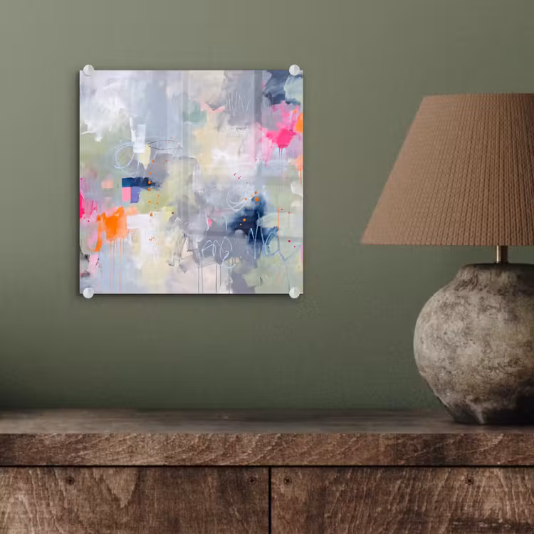 Glas schilderij - Abstract - Kleurrijk - Modern - Kunst — 4