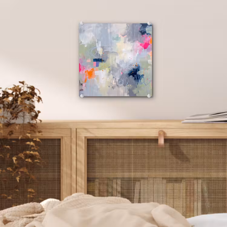Glas schilderij - Abstract - Kleurrijk - Modern - Kunst — 5
