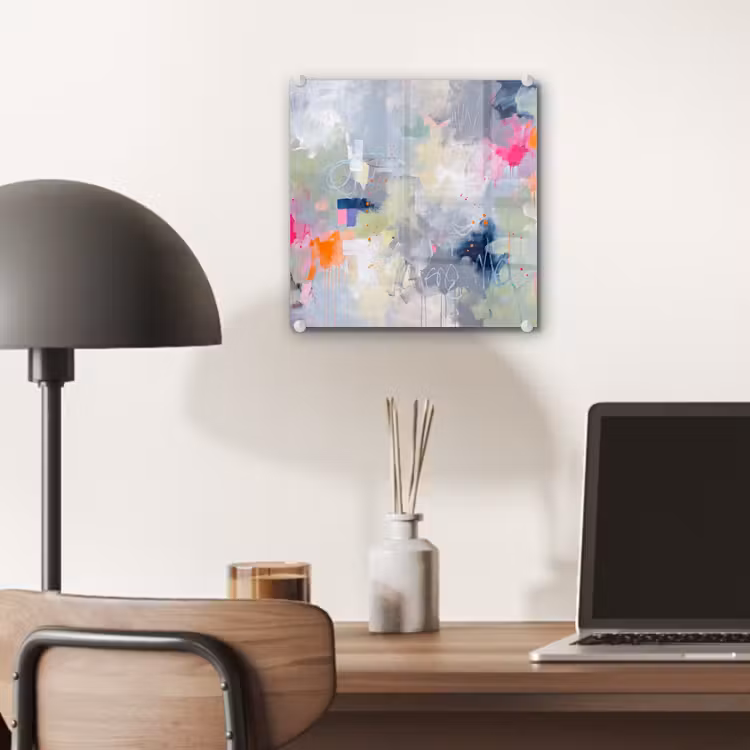 Glas schilderij - Abstract - Kleurrijk - Modern - Kunst — 7