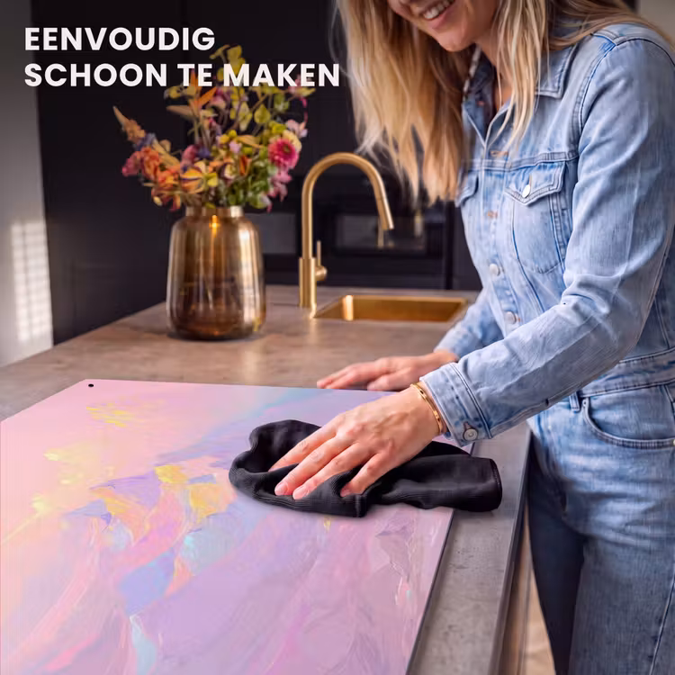 Inductie beschermer en spatscherm (2in1) - Bergtoppen - Wolken - Dromerig — 5