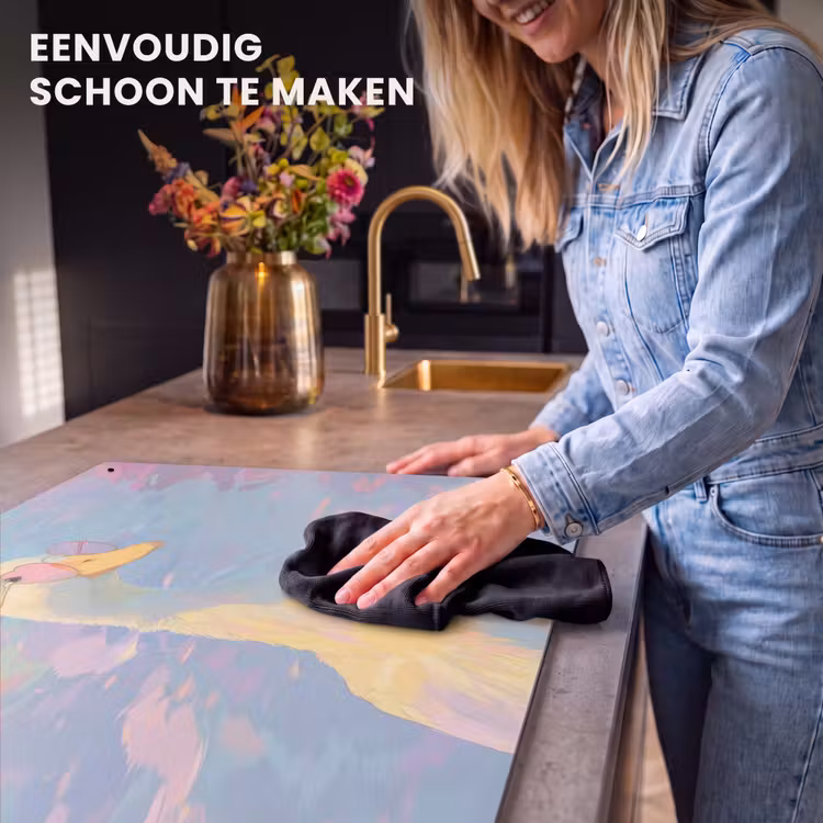 Inductie beschermer en spatscherm (2in1) - Eend - Zonnebril - Water — 5