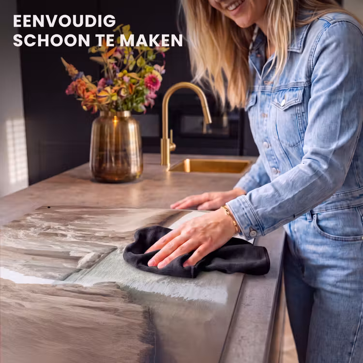Inductie beschermer en spatscherm (2in1) - Rotsen - Zee - Zand - Kloof — 5