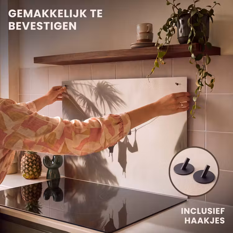 Inductie beschermer en spatscherm (2in1) - Badkleding - Palmbomen - Schaduw - Tropisch — 7