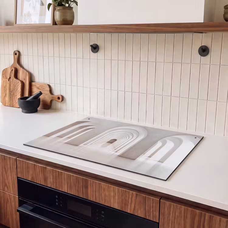 Inductie beschermer en spatscherm (2in1) - Hal - Bogen - Symmetrisch - Modern — 3