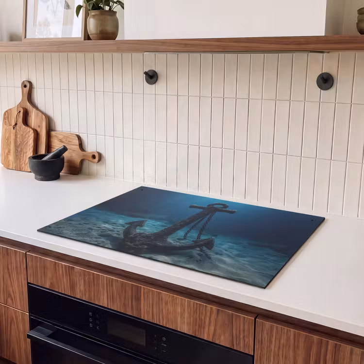 Inductie beschermer en spatscherm (2in1) - Anker - Ijzer - Zeebodem - Zand — 3