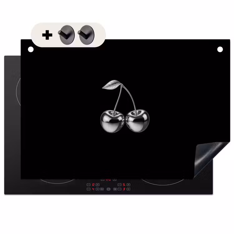 Inductie beschermer en spatscherm (2in1) - Kers - Luxueus - Metallic — 1