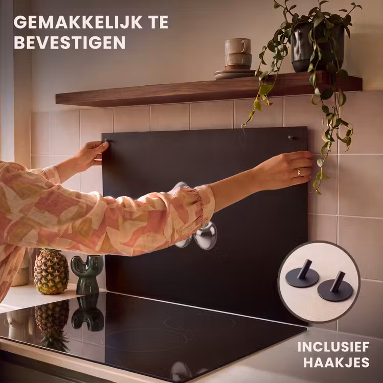 Inductie beschermer en spatscherm (2in1) - Kers - Luxueus - Metallic — 7