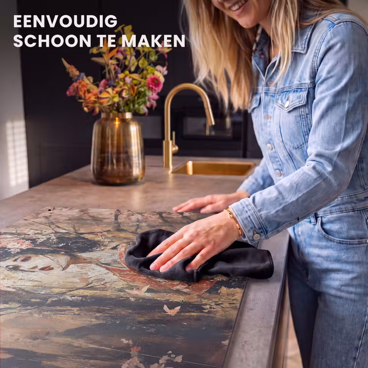 Inductie beschermer en spatscherm (2in1) - Kimono - Vrouw - kersenbomen — 5