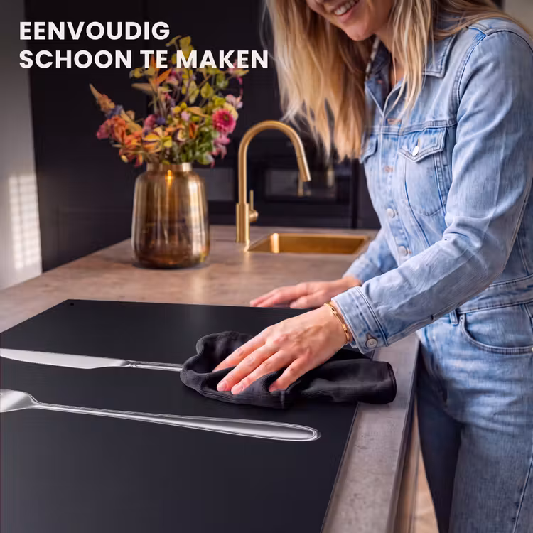 Inductie beschermer en spatscherm (2in1) - Bestek - Klassiek - Elegant — 5