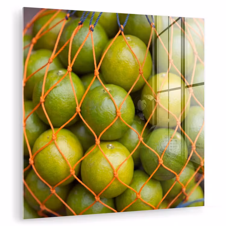 Glas schilderij - Eten - Net - Groen - Markt — 1