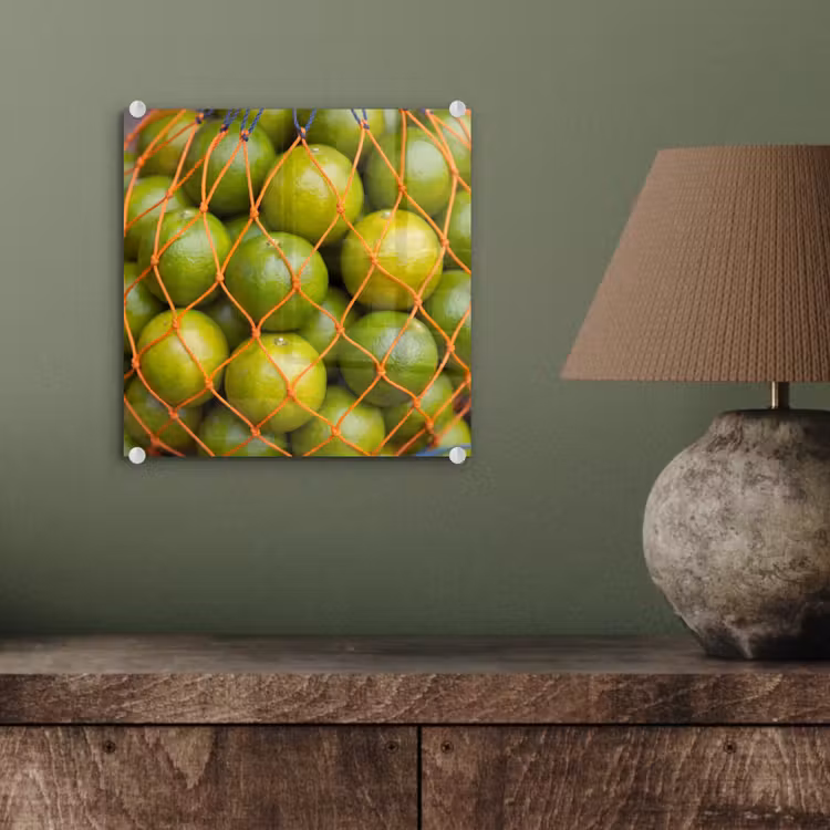 Glas schilderij - Eten - Net - Groen - Markt — 4