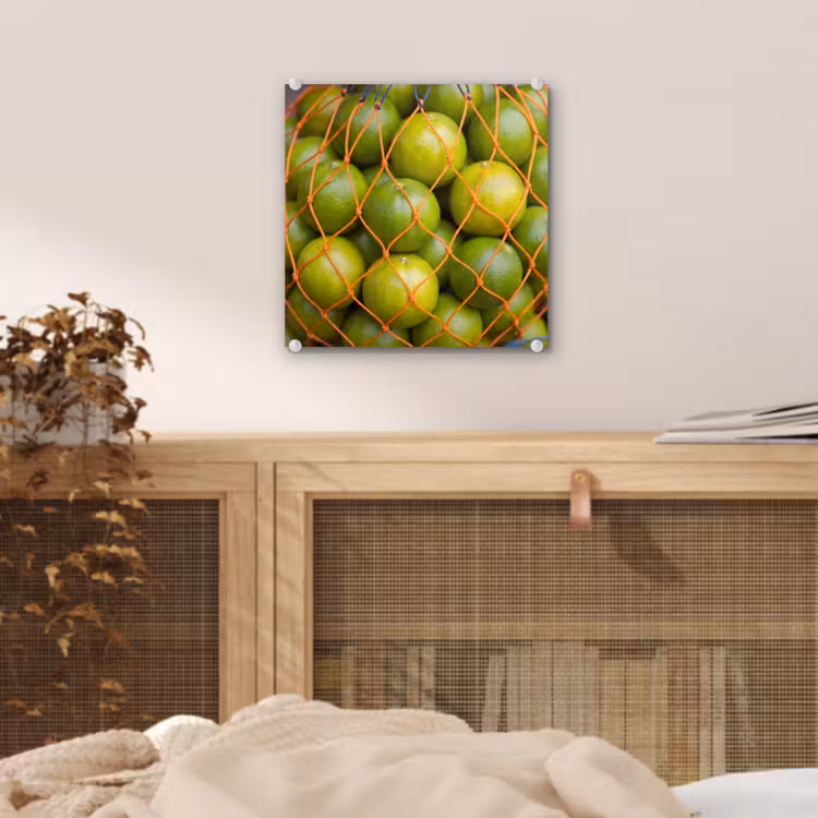 Glas schilderij - Eten - Net - Groen - Markt — 5