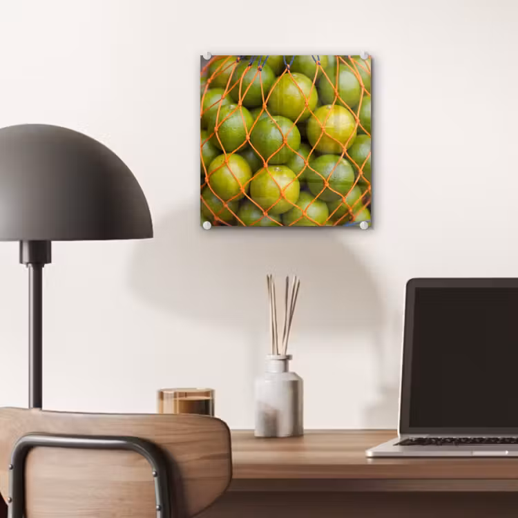 Glas schilderij - Eten - Net - Groen - Markt — 7