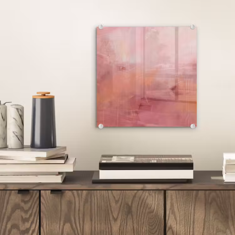 Glas schilderij - Kunst - Vloeiend - Pastel - Abstract — 2
