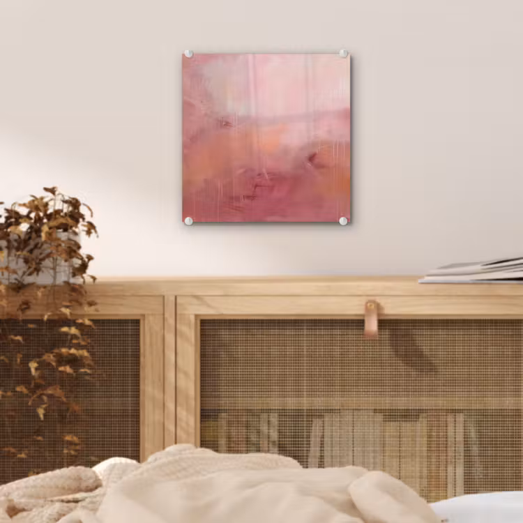 Glas schilderij - Kunst - Vloeiend - Pastel - Abstract — 5