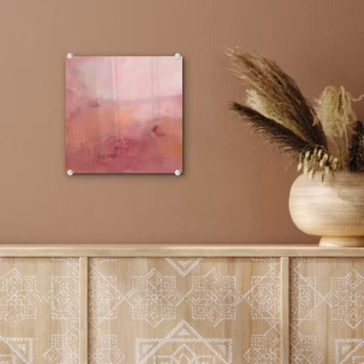 Glas schilderij - Kunst - Vloeiend - Pastel - Abstract — 6
