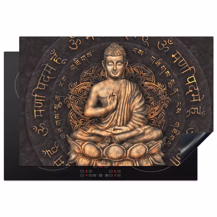 Inductie beschermer - Boeddha - Mantra - Meditatie - Spiritueel - Koper — 1