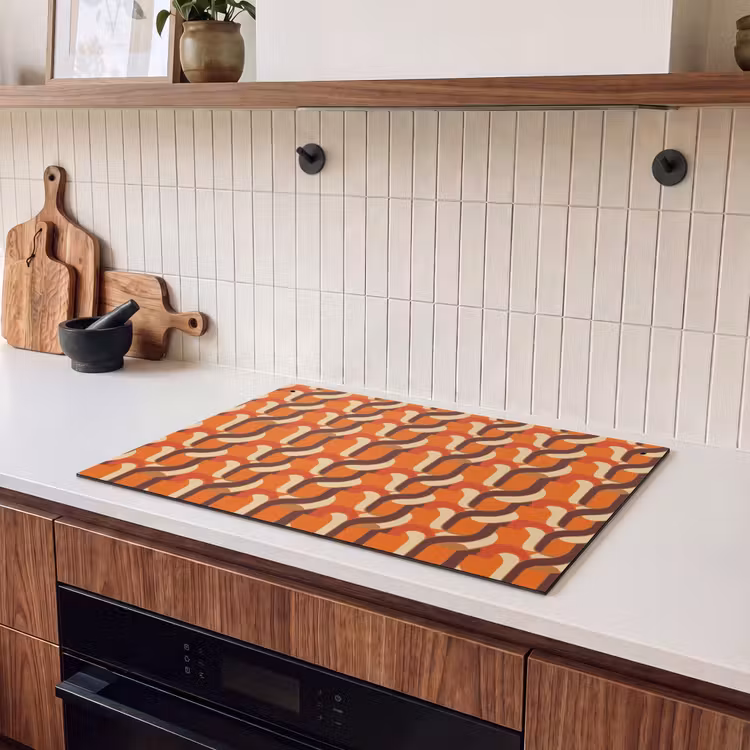 Inductie beschermer en spatscherm (2in1) - Retro - Modern - Kleurrijk — 3