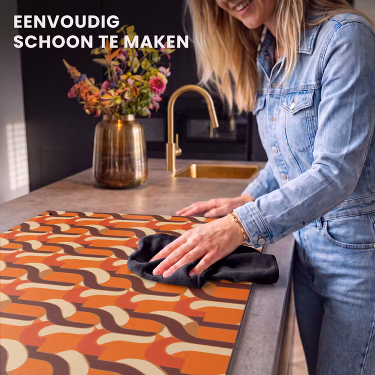 Inductie beschermer en spatscherm (2in1) - Retro - Modern - Kleurrijk — 5