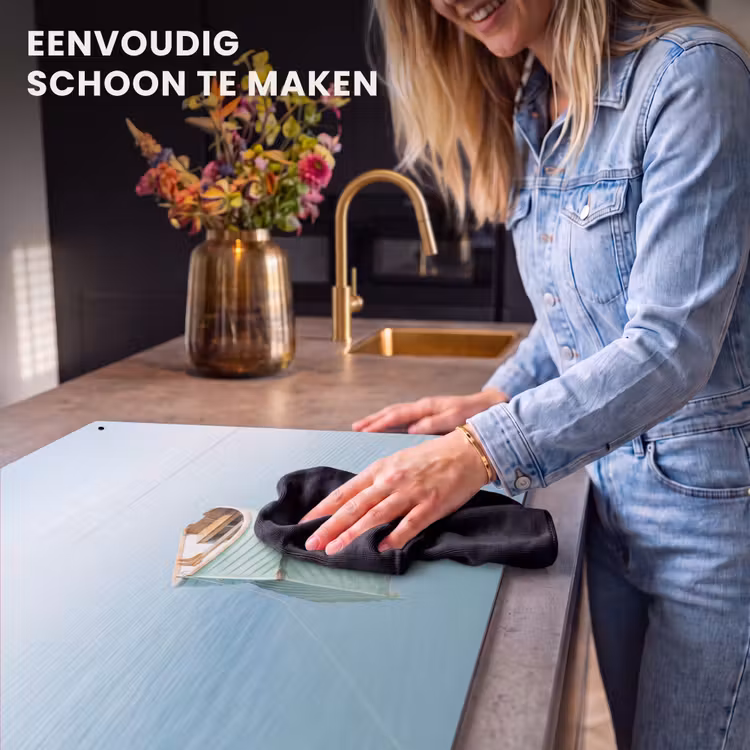 Inductie beschermer en spatscherm (2in1) - Minimalistisch - Boot - Zee — 5