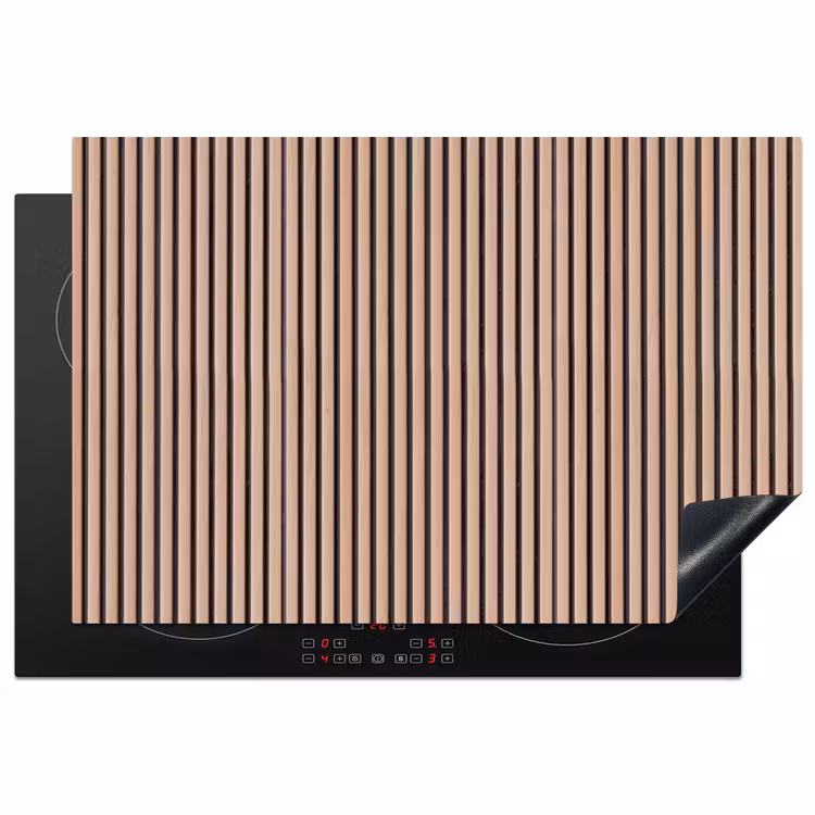 Inductie beschermer - Retro - Hout - Plank - Naturel — 1