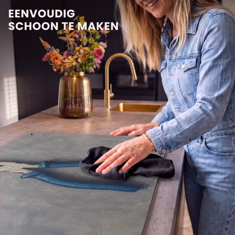 Inductie beschermer en spatscherm (2in1) - Tang - Schilderij - Textuur - Verf — 5
