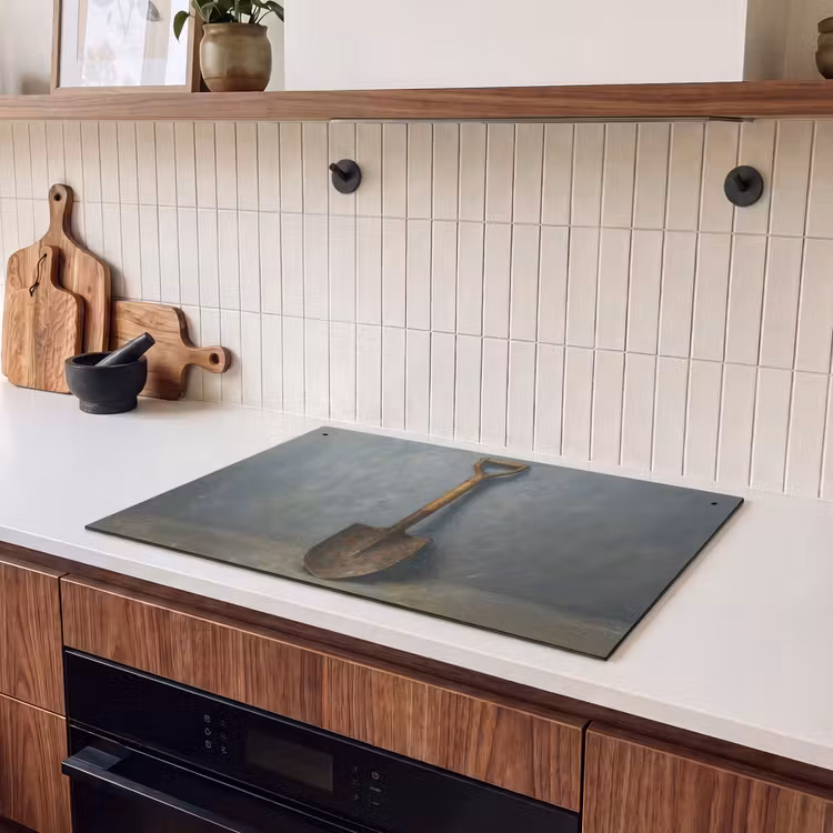 Inductie beschermer en spatscherm (2in1) - Schep - Gereedschap - Schilderij — 3