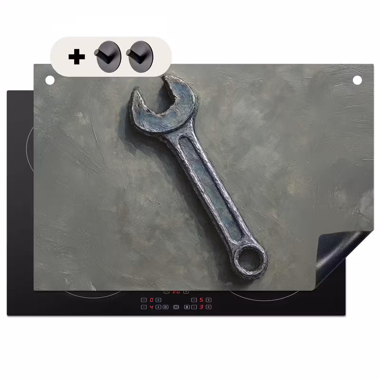 Inductie beschermer en spatscherm (2in1) - Steeksleutel - Schilderij - Gereedschap - Verf — 1