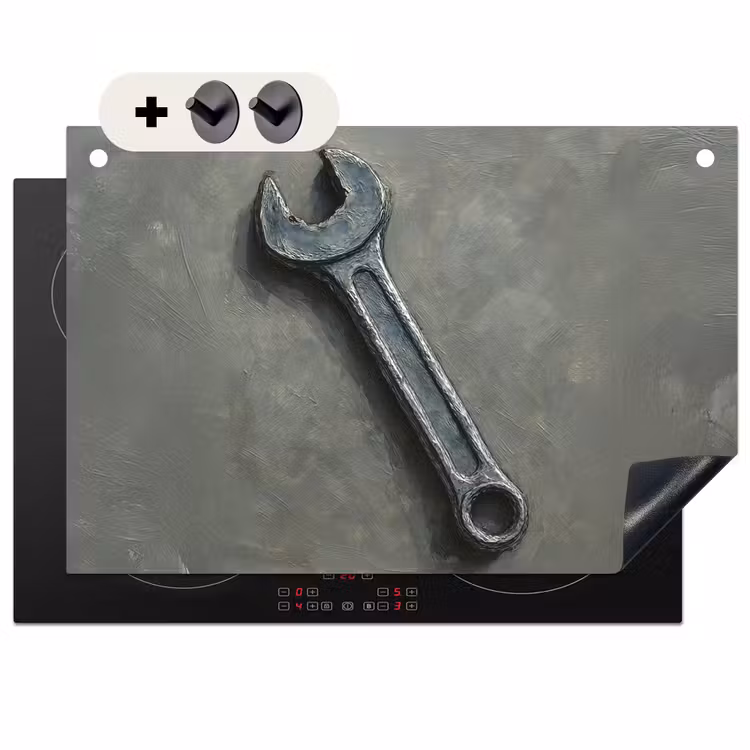 Inductie beschermer en spatscherm (2in1) - Steeksleutel - Schilderij - Gereedschap - Verf — 1