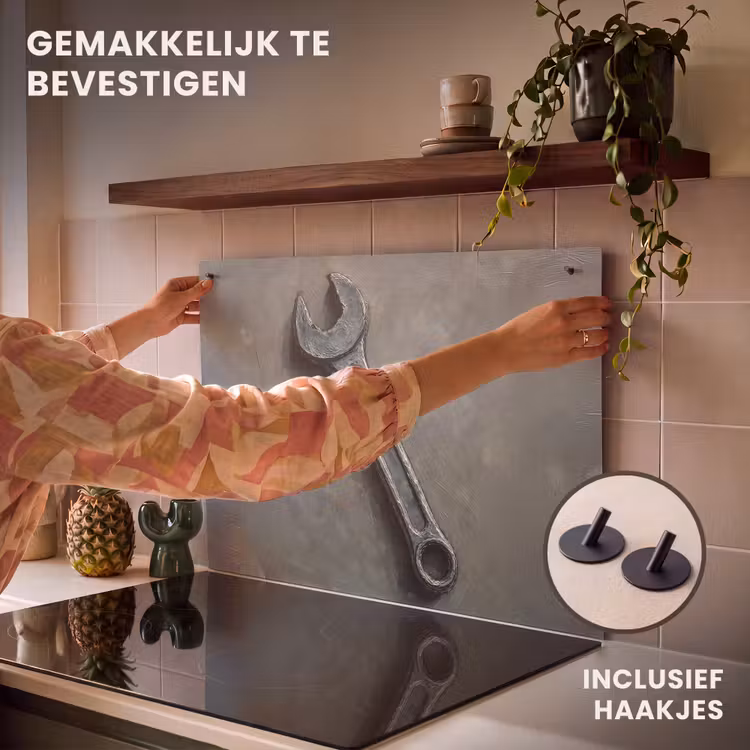 Inductie beschermer en spatscherm (2in1) - Steeksleutel - Schilderij - Gereedschap - Verf — 7