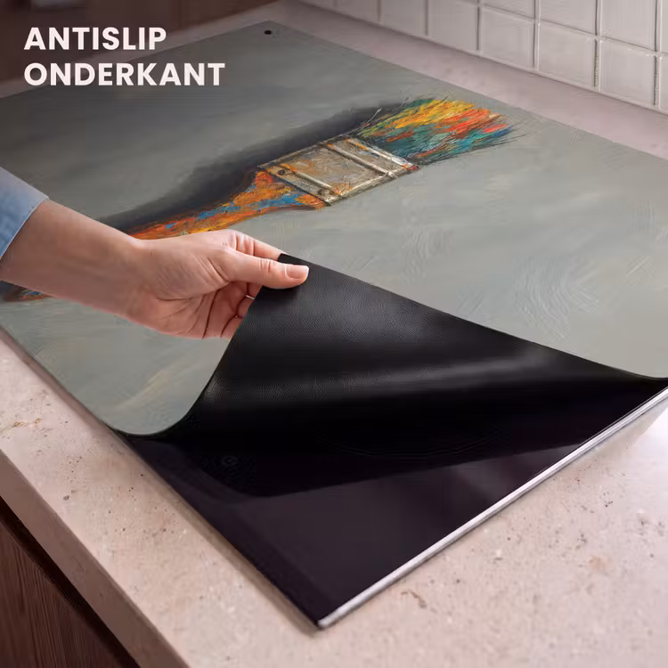 Inductie beschermer en spatscherm (2in1) - Verf - Kwast - Schilderij — 4