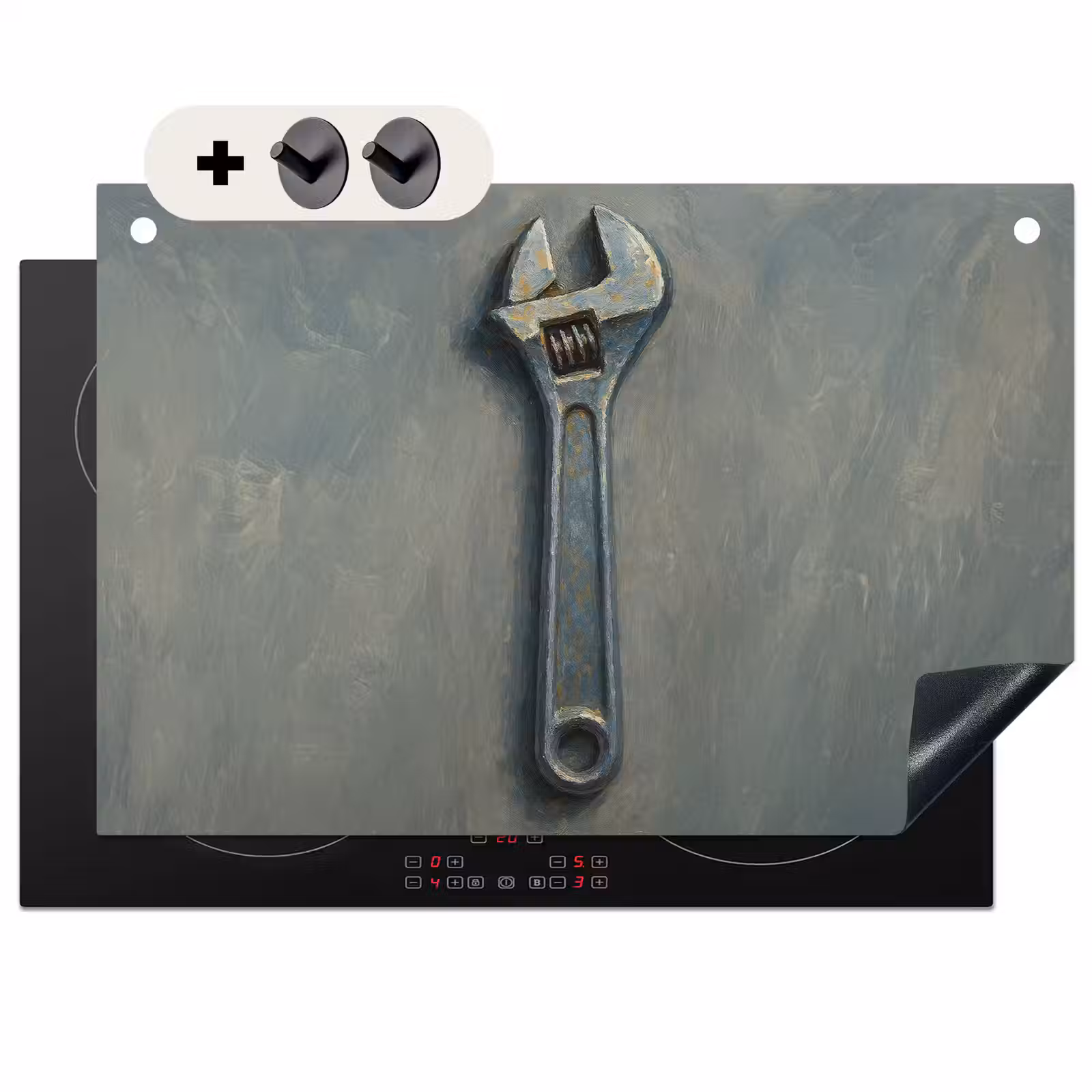 Inductie beschermer en spatscherm (2in1) - Moersleutel - Gereedschap - Verf — 1