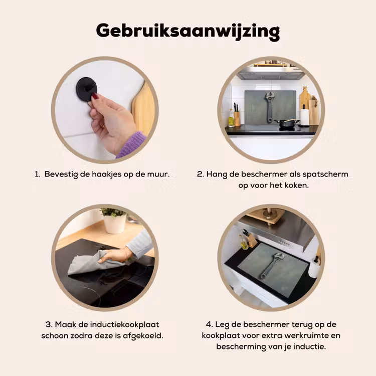 Inductie beschermer en spatscherm (2in1) - Moersleutel - Gereedschap - Verf — 6