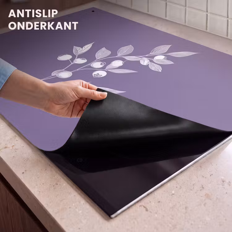 Inductie beschermer en spatscherm (2in1) - Tak - Sierlijk - Bladeren - Minimalistisch — 4