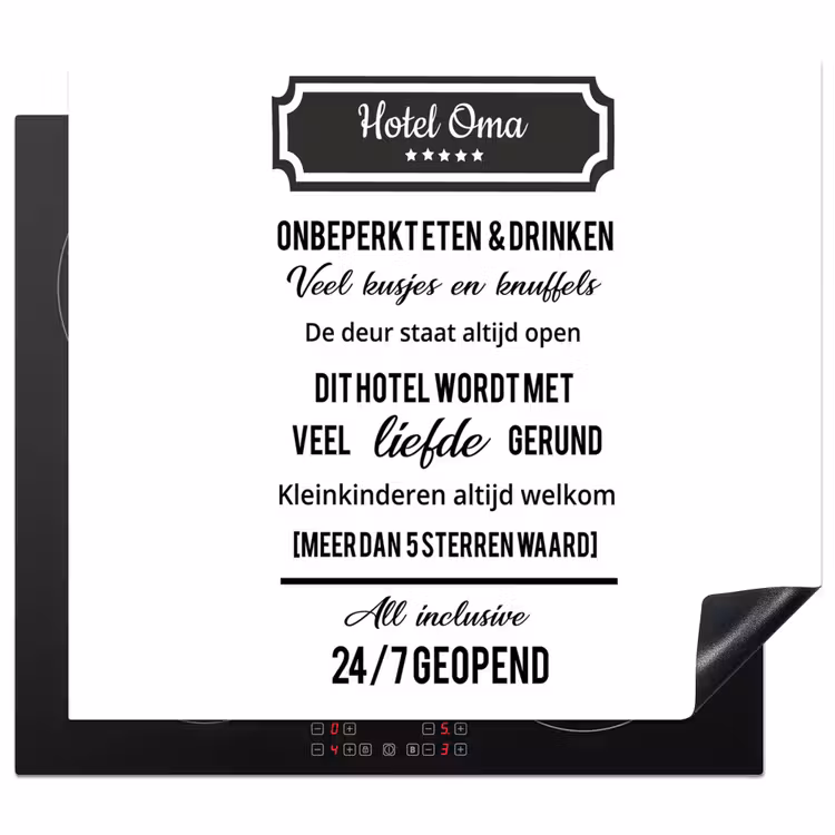 Inductie beschermer - Hotel oma - Spreuken - Oma - Quotes — 1