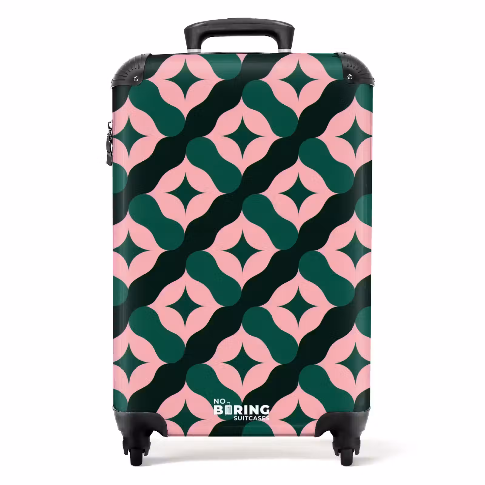 Koffer - Groen - Roze - Retro - Sterren — 1