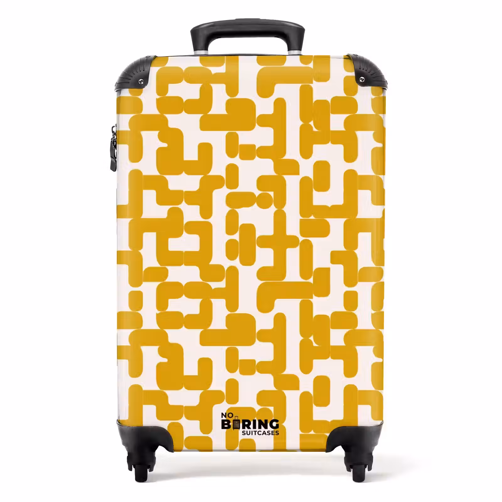 Koffer - Geel - Beige - Patroon — 1