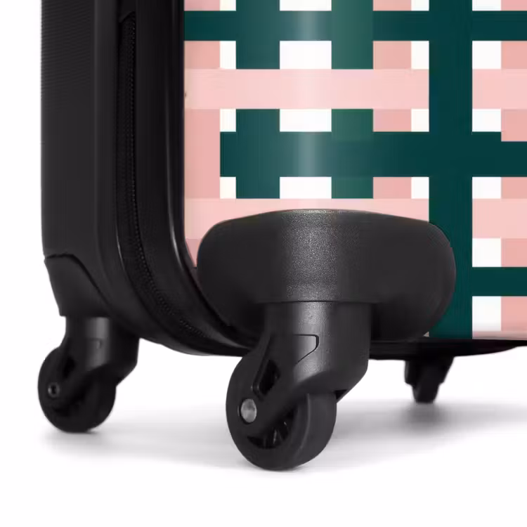 Koffer - Vlechtpatroon - Groen - Roze - Grafisch — 6