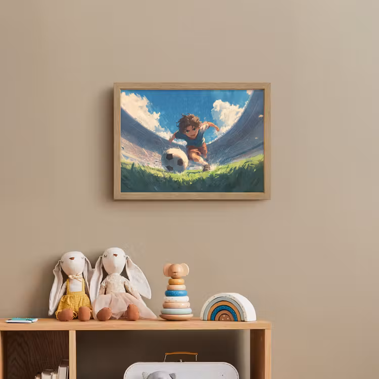 Lightbox - Wandlamp kinderkamer - Stadion - Voetballer - Bal — 3